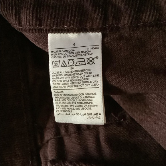 Corduroy mini skirt, zip-front - Picture 5 of 5